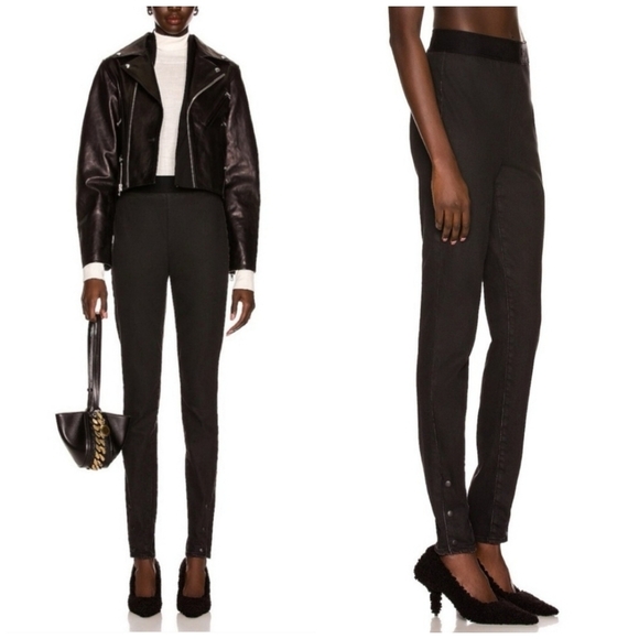 RTA Maelee Pull On Slim Leg Pants in Ink Black - Picture 1 of 9
